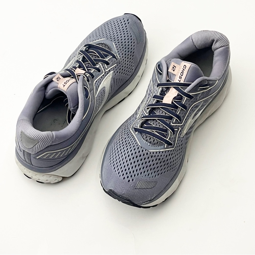 BROOKS Ghost 12 Purple Lace Up Athletic Tennis Shoes Sneakers 9.5 Run Walk Gym